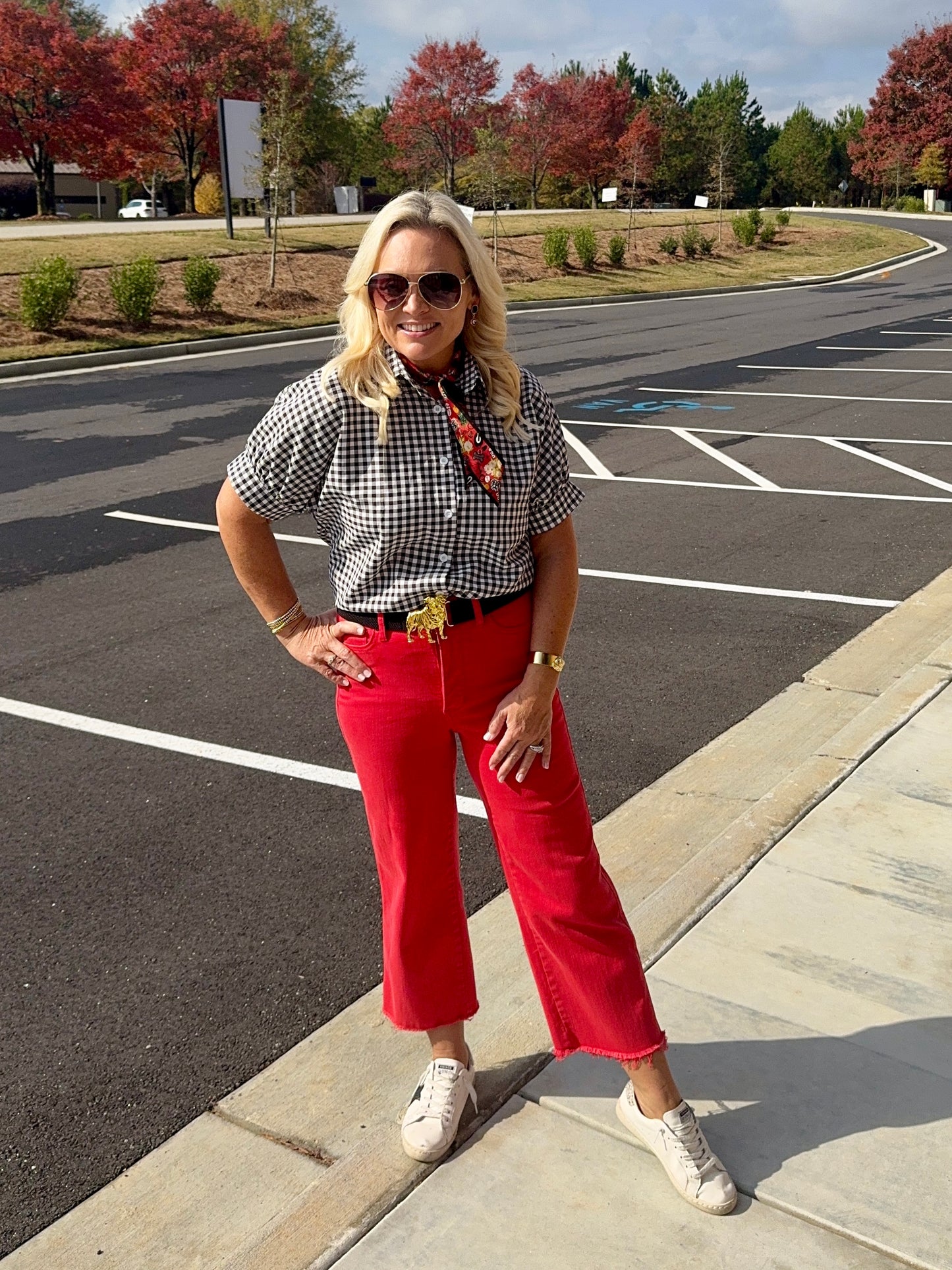 Gingham collection black and white up to 2XL!