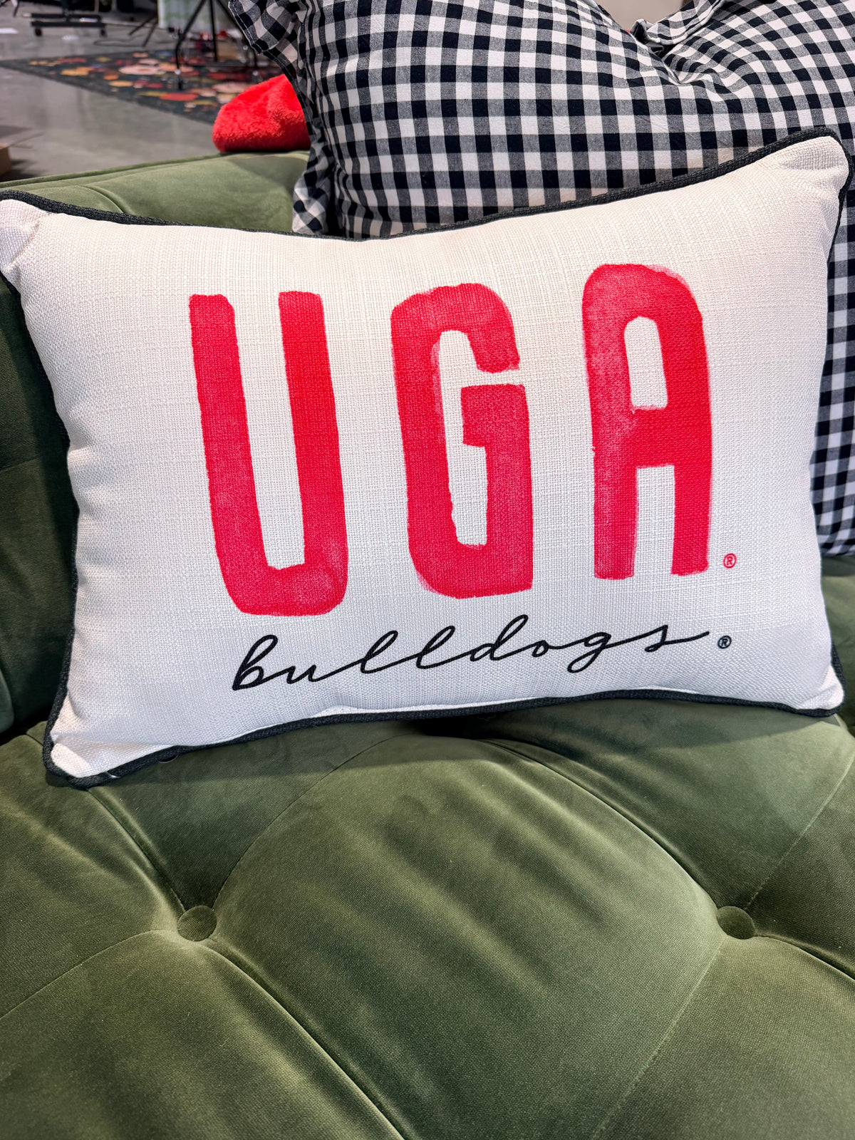 UGA bulldog pillow licensed