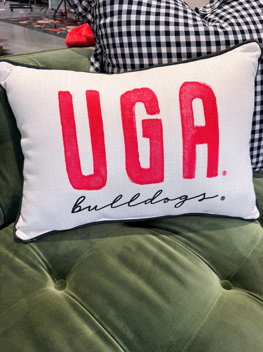 UGA bulldog pillow licensed