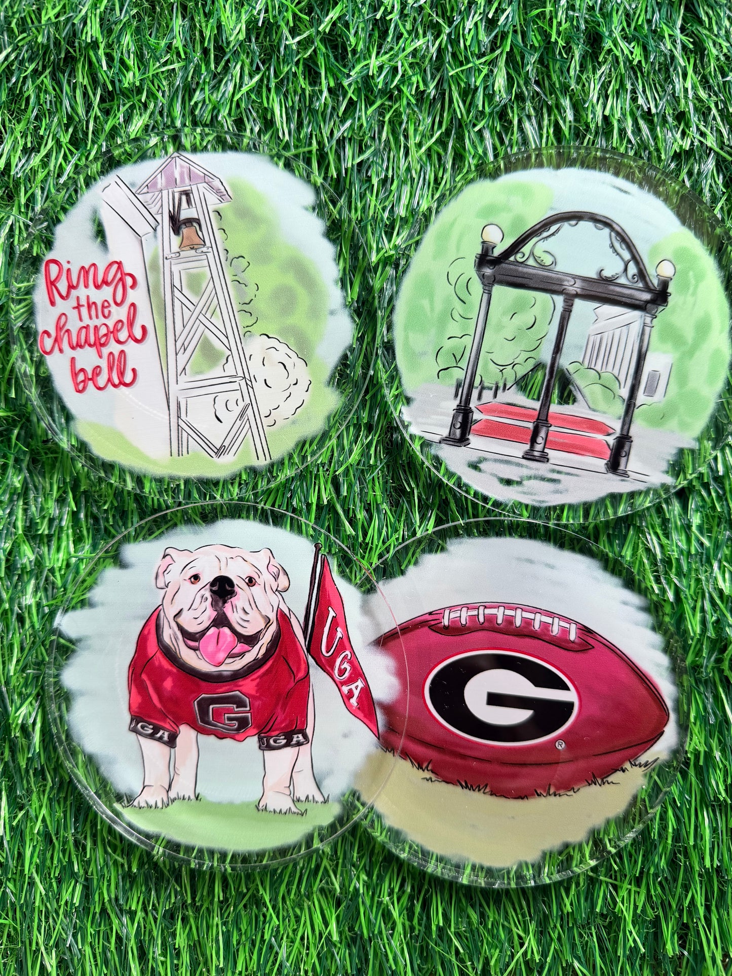 Coasters set of 4 acrylic licensed