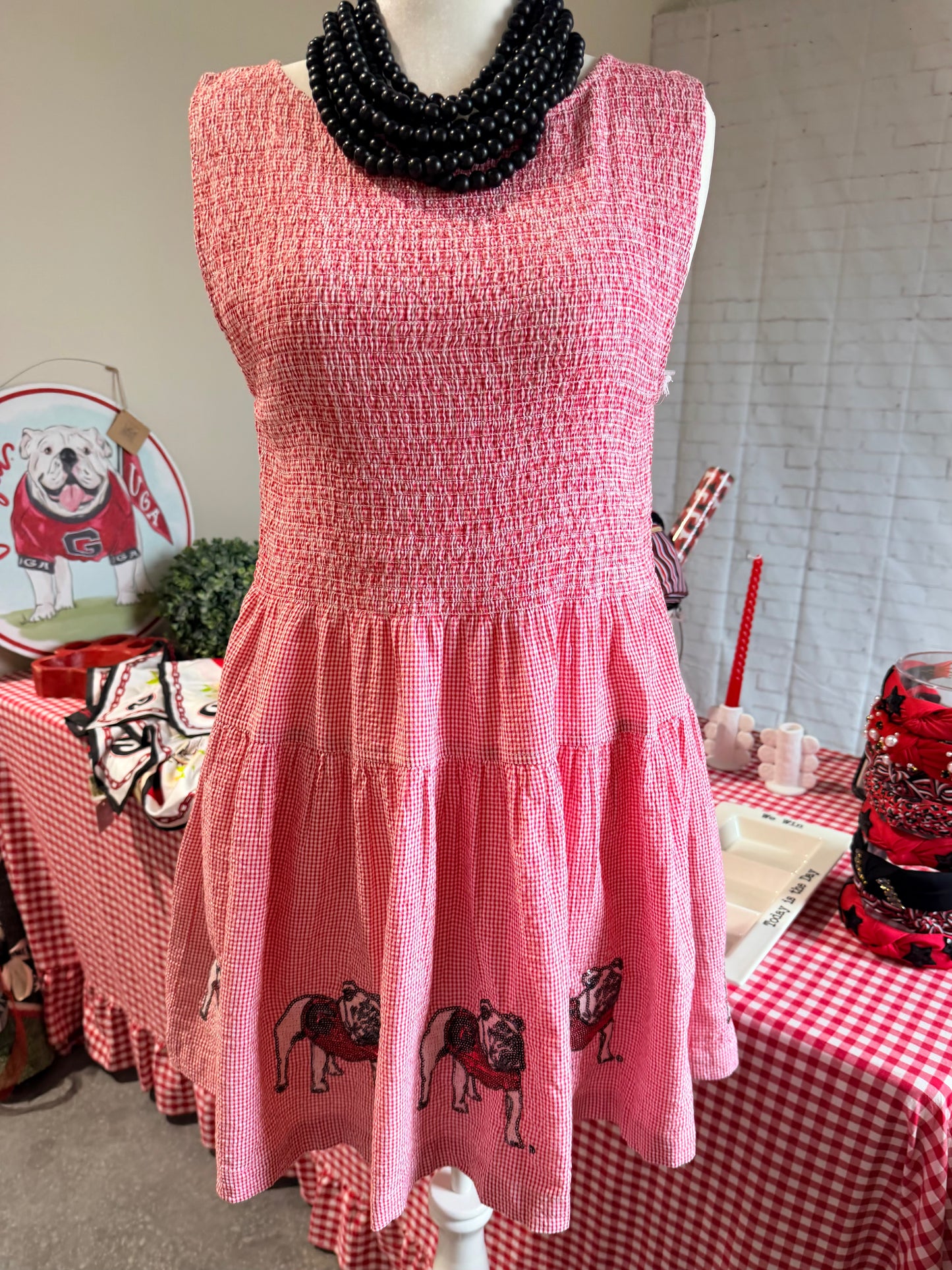 Seersucker dress Georgia licensed up to plus size