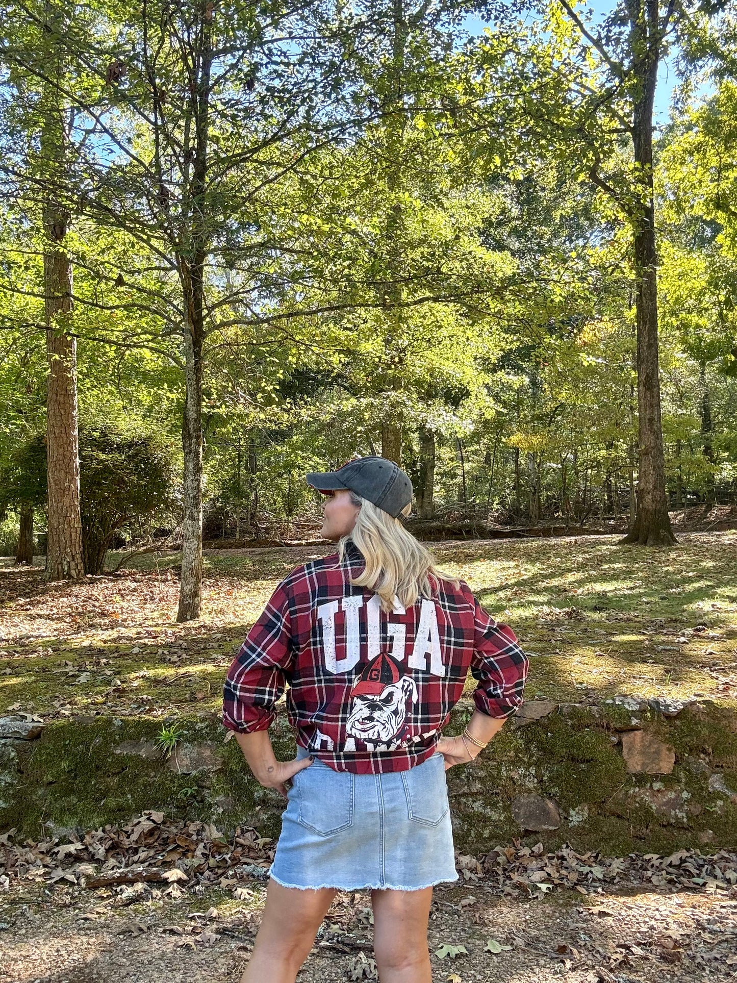 UGA fall collection Georgia oversized flannel