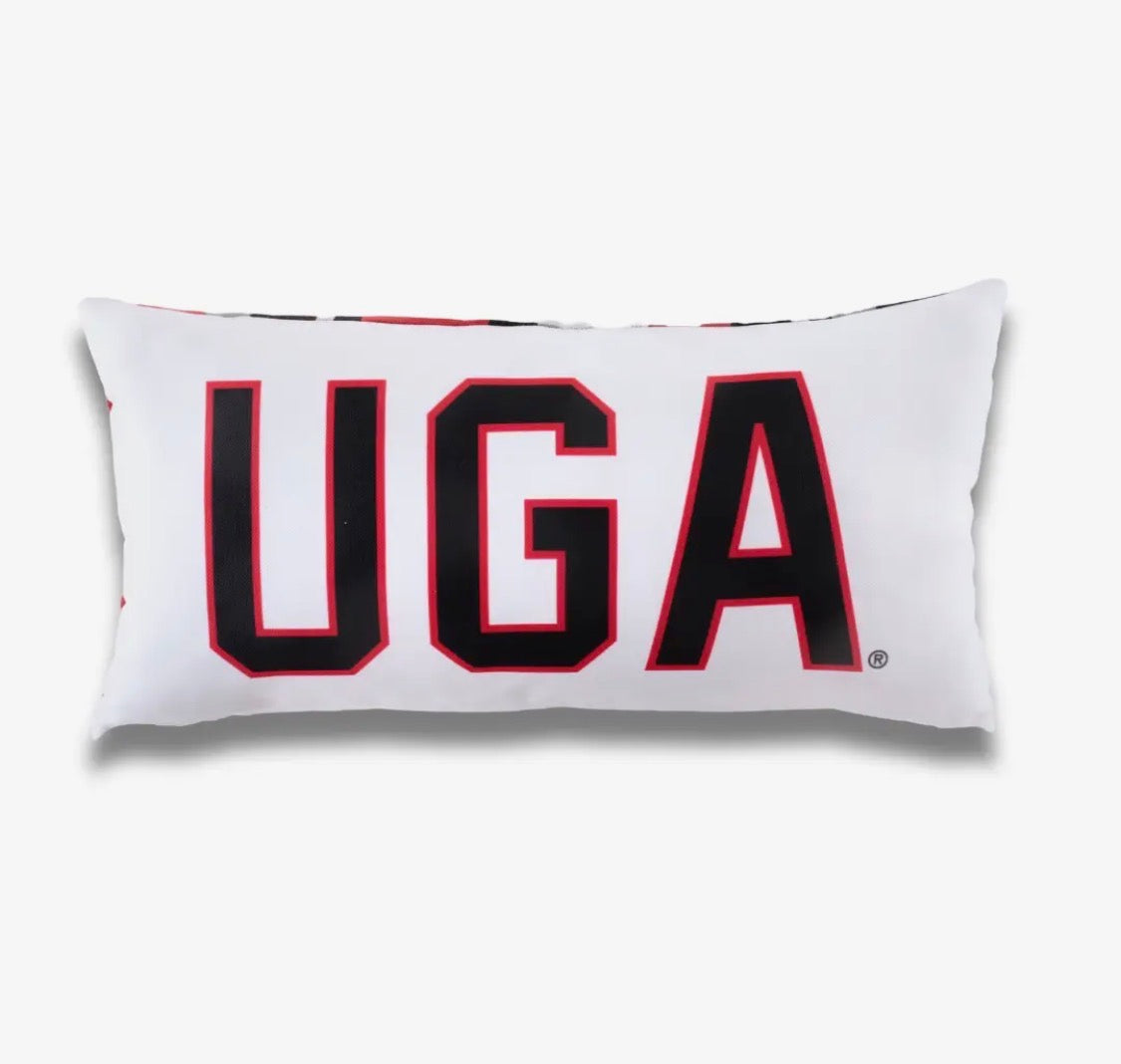 UGA bulldogs lumbar pillow cover licensed