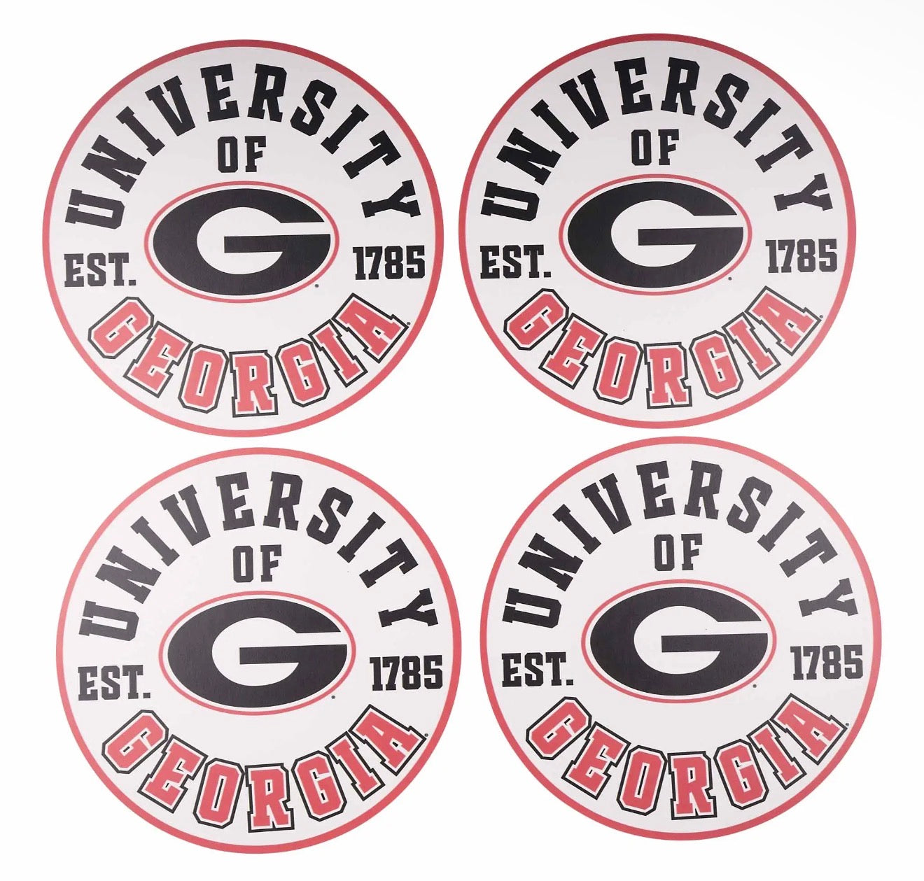 Premium vinyl placemats retro georgia licensed