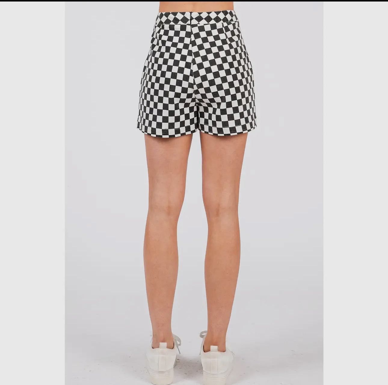 Black and white checkered skort game day