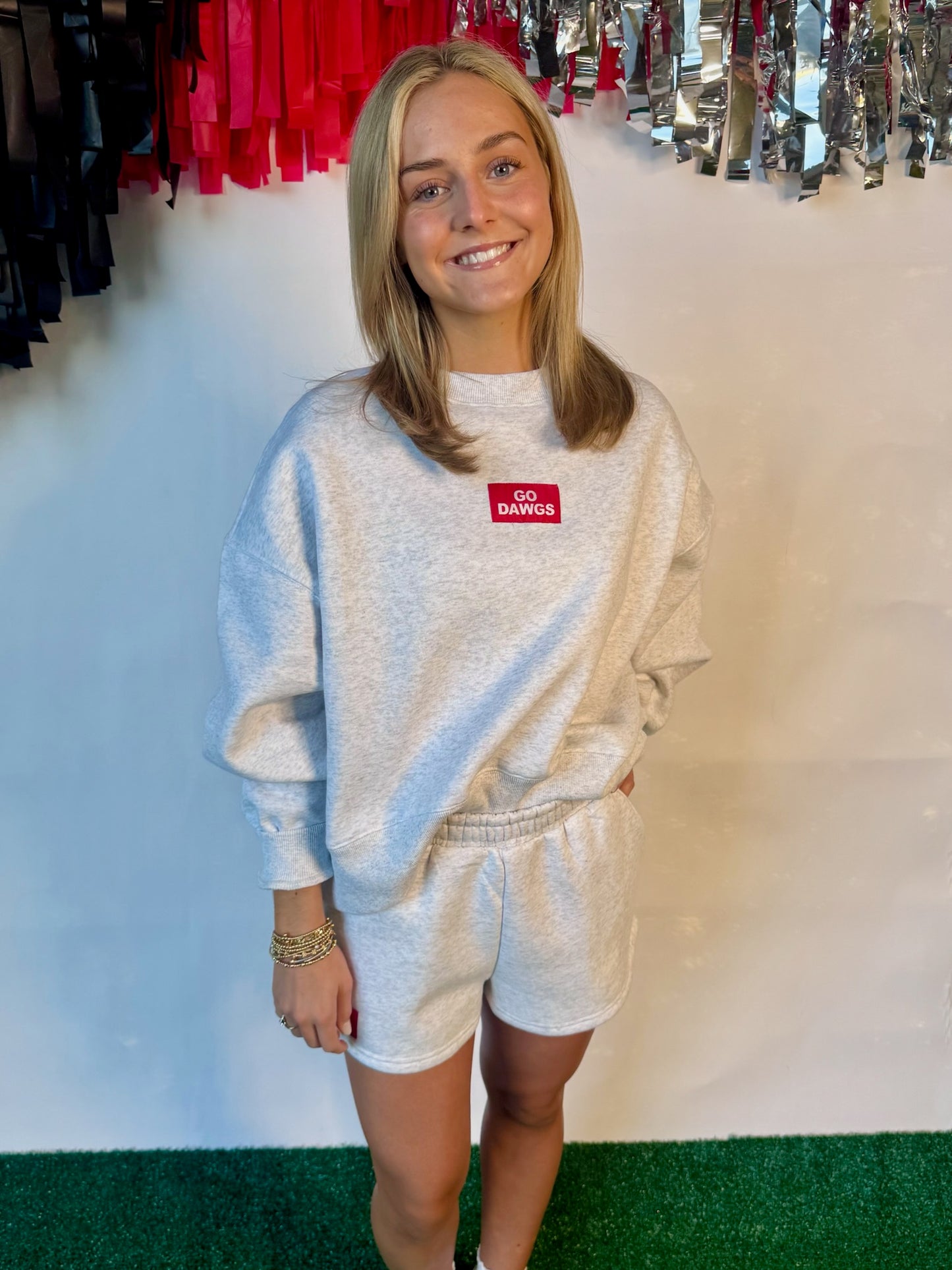 Dawgs sweat shorts licensed gray restocked!