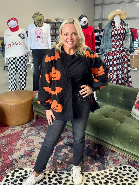 Halloween cardigan oversized