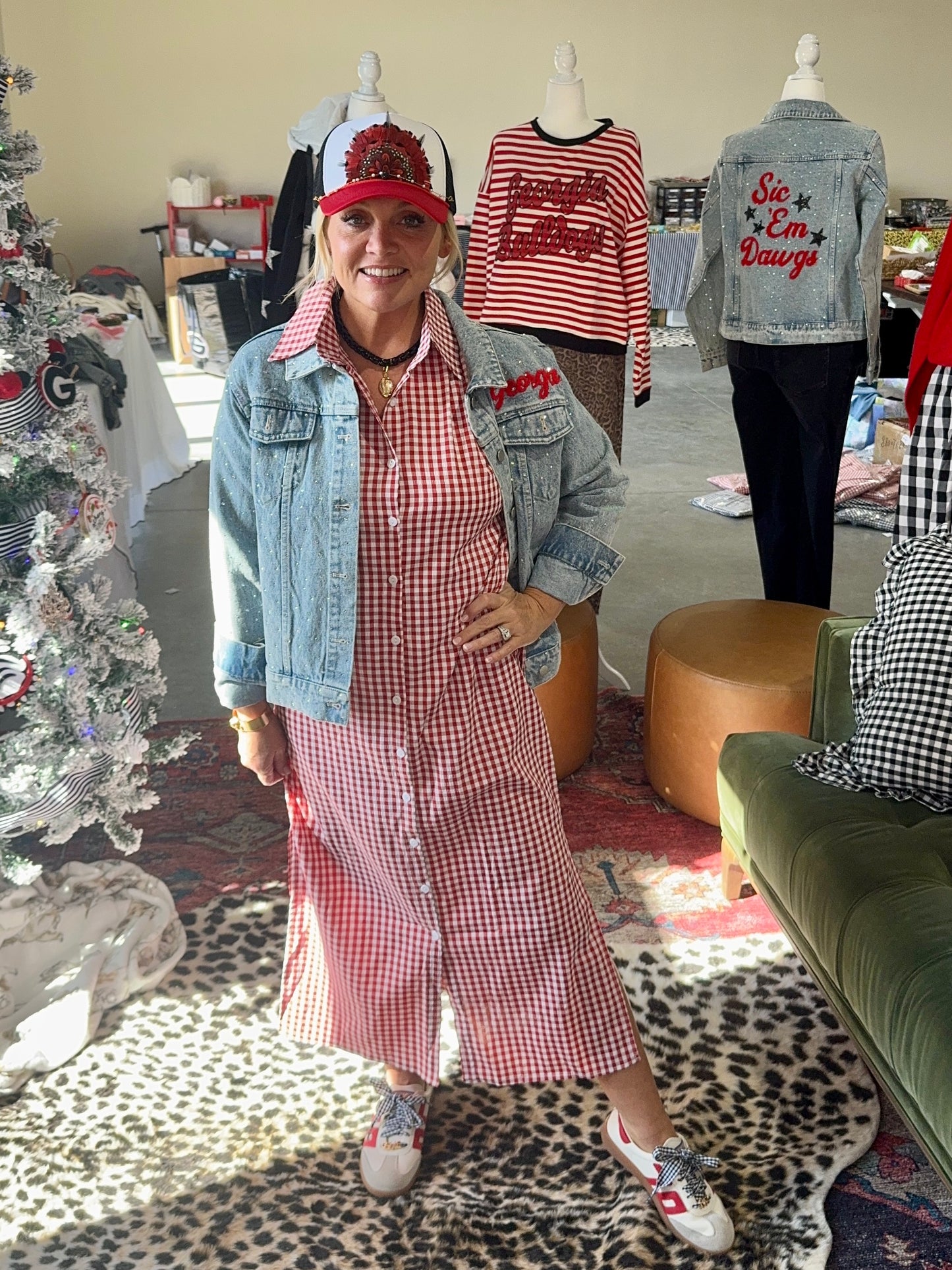 Licensed denim jacket Go dawgs