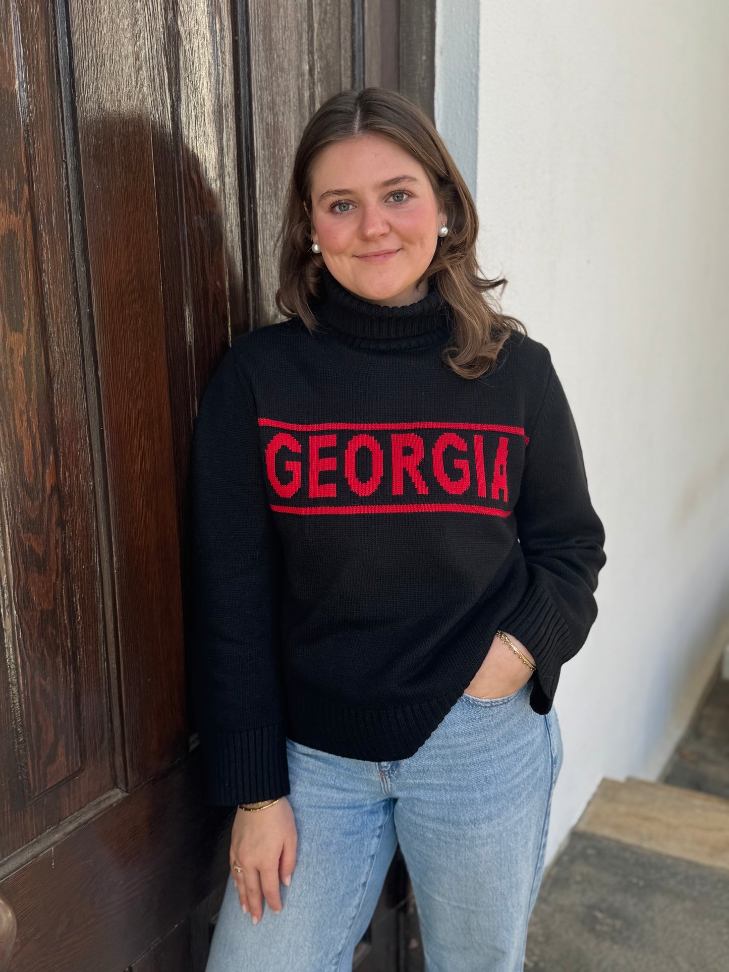 Licensed sweater black georgia