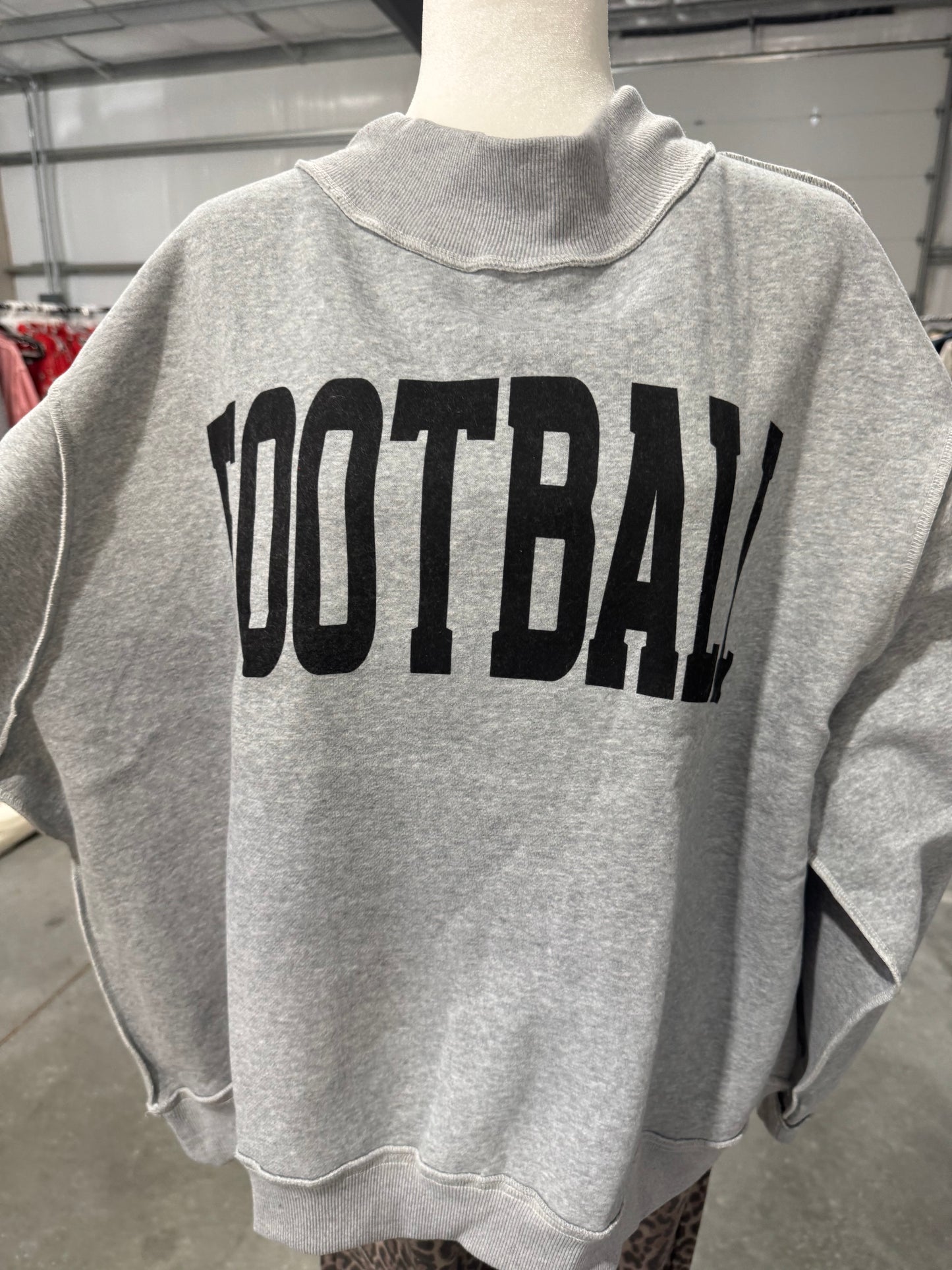 Reversible mock neck. Football and game day