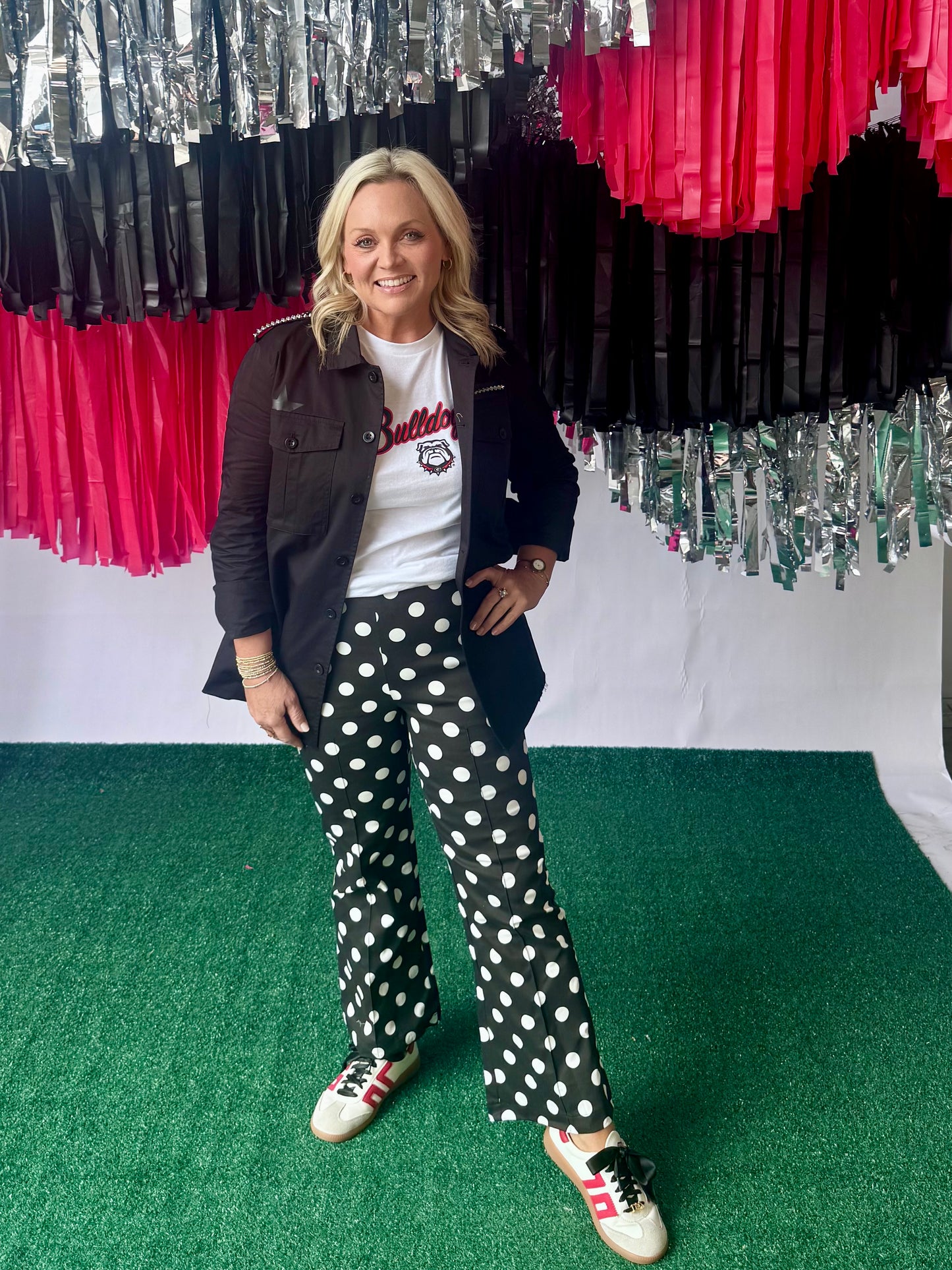 Polka dot pants