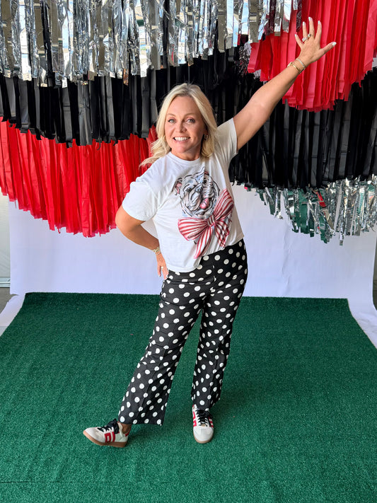Polka dot pants