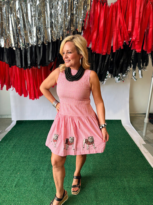 Seersucker dress Georgia licensed up to plus size