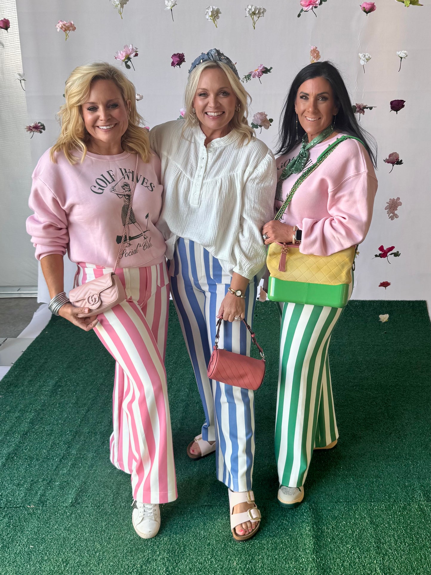 Pink stripe pants