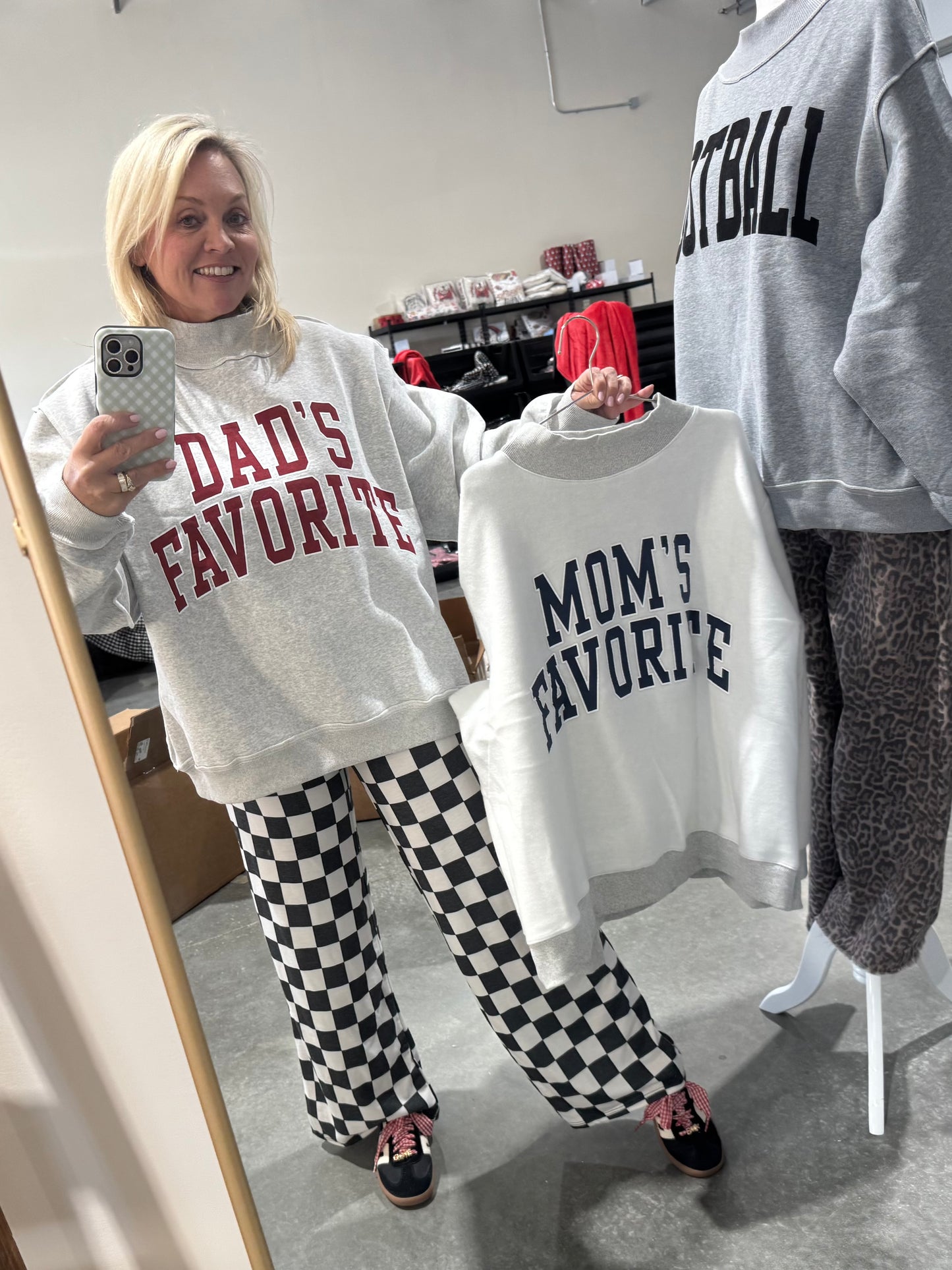 Moms favorite dads favorite mock neck