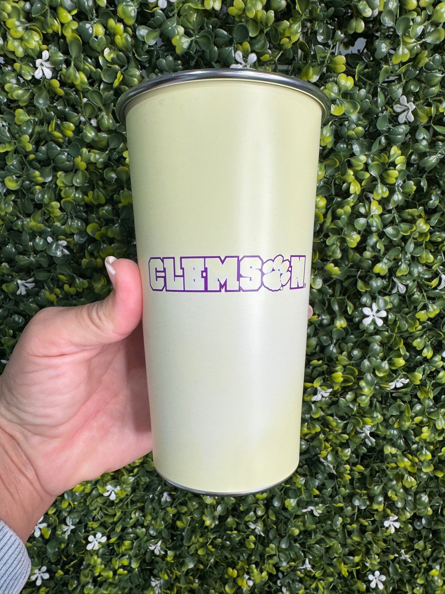 Clemson university color changing cup