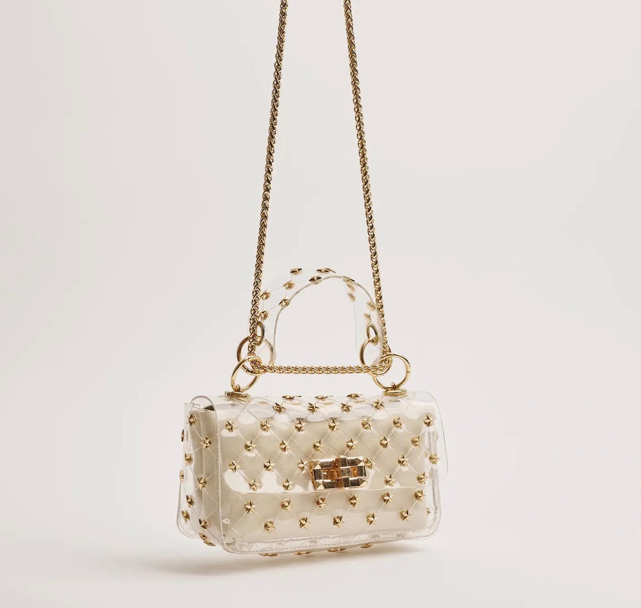 The Ophelia clear bag with gold