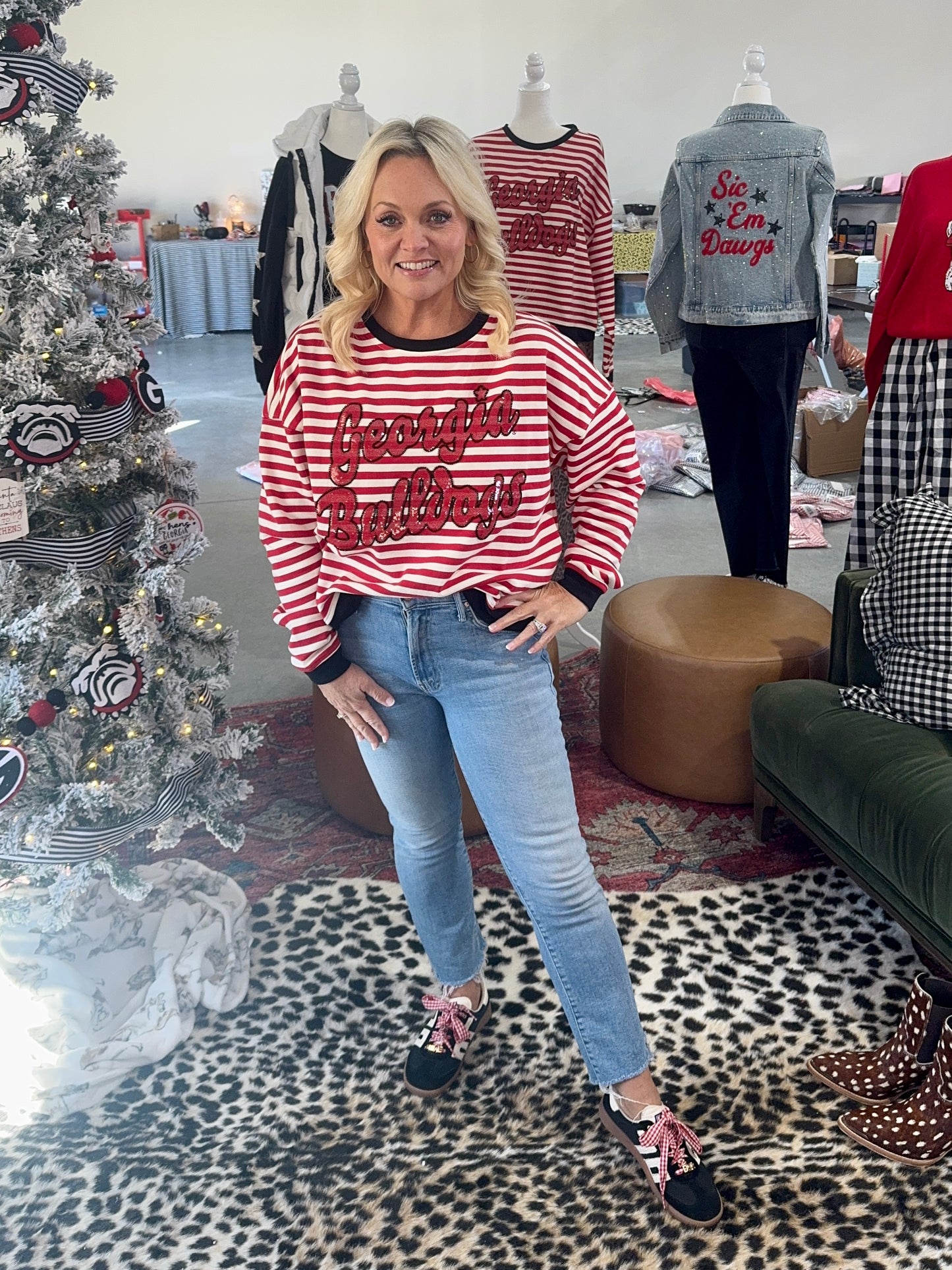 The Georgia stripe pullover licensed