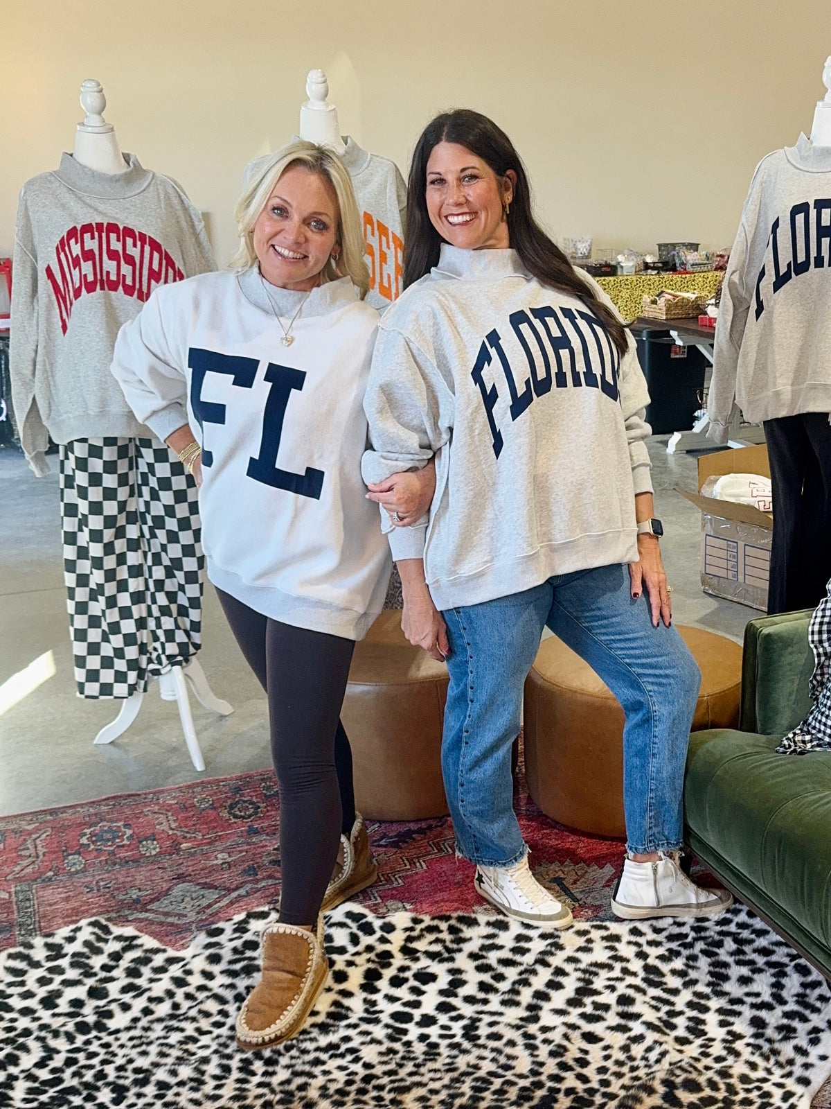 Oversized reversible mock neck Florida