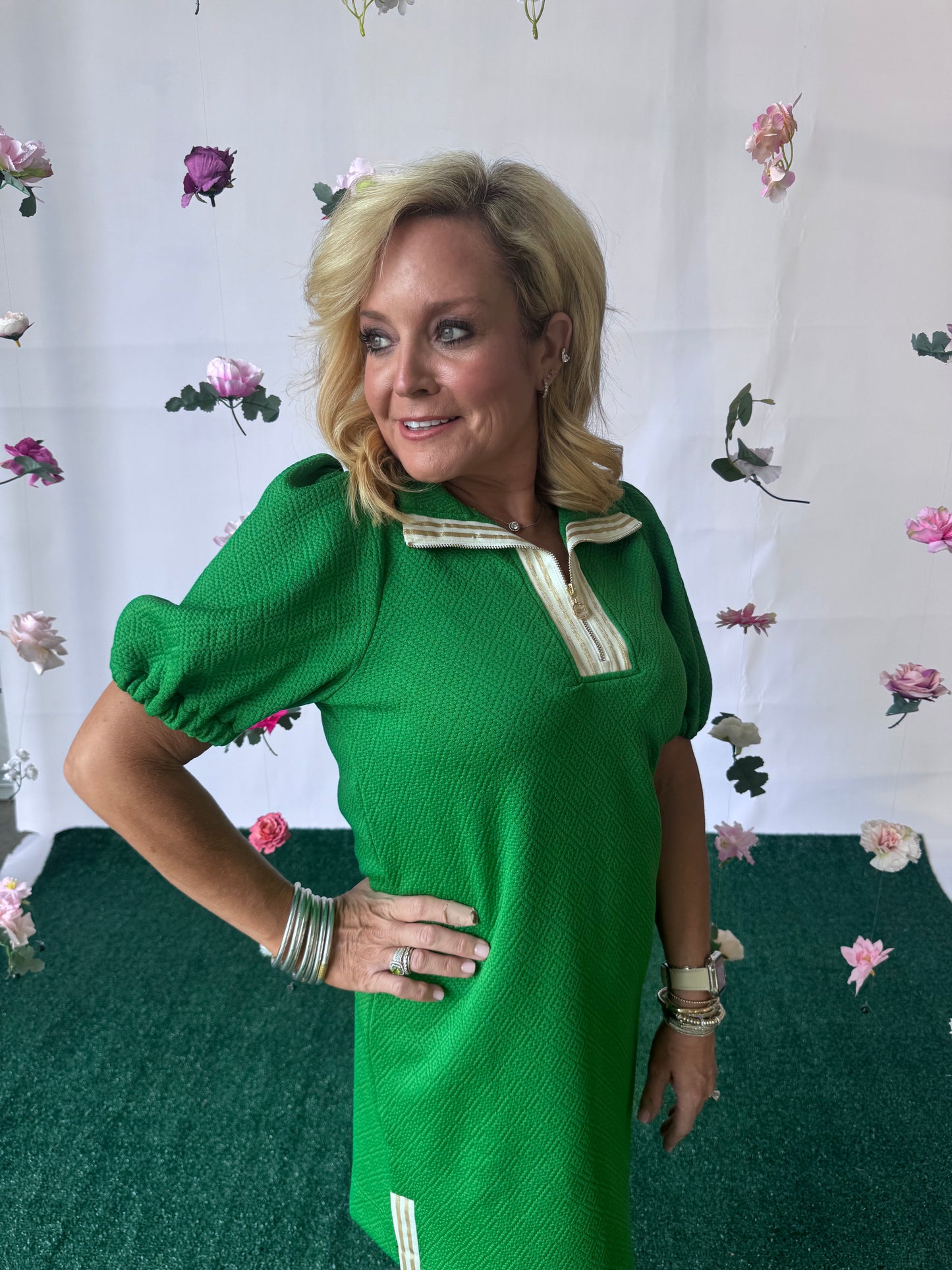 Green dress active leisure up to 2XL