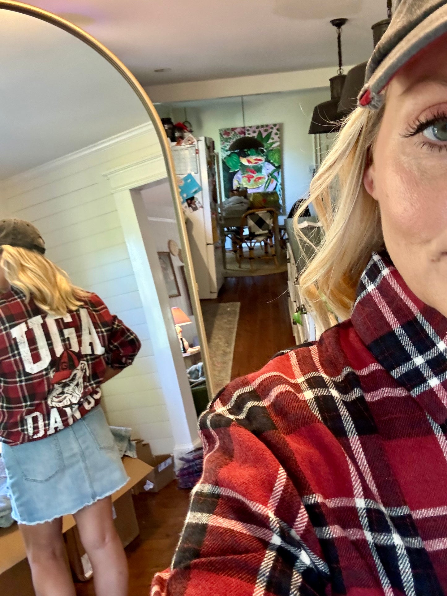 UGA fall collection Georgia oversized flannel