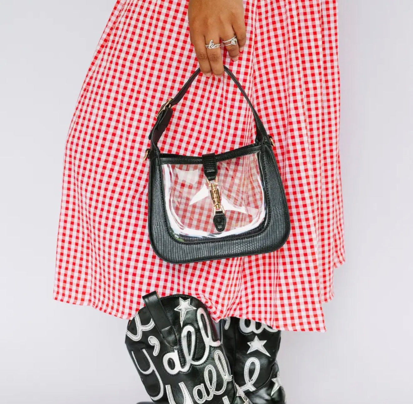 The Paige black stadium bag