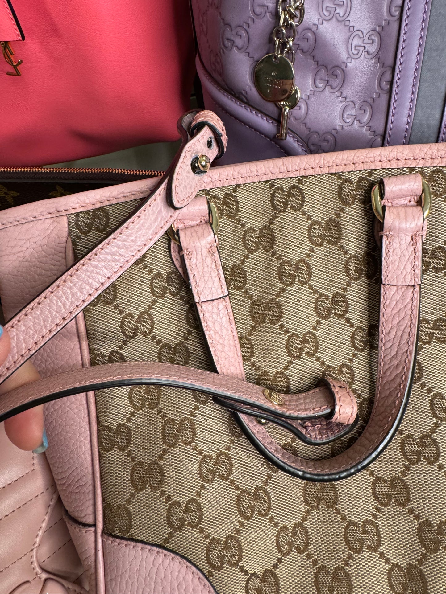 Gucci small Bree Tote, GG Canvas
