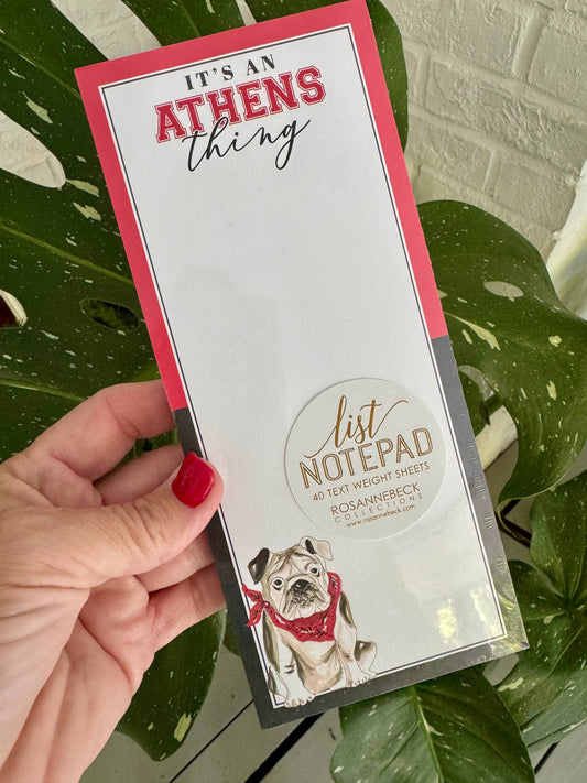 Notepad skinny it’s an Athens thing!