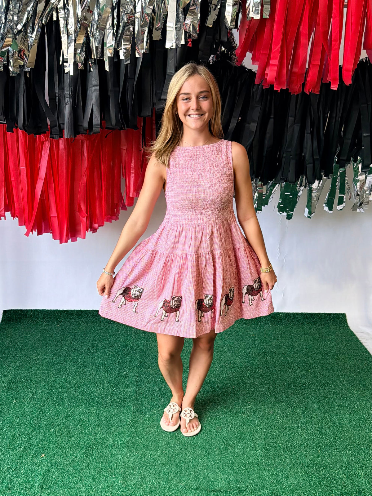Seersucker dress Georgia licensed up to plus size