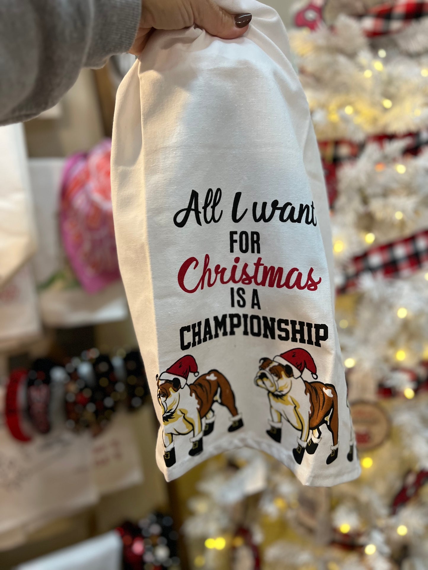 Towel All I want for Christmas is a championship