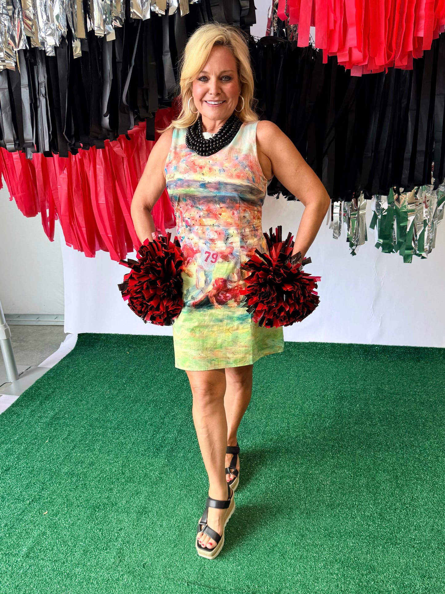 Game day dress watercolor football