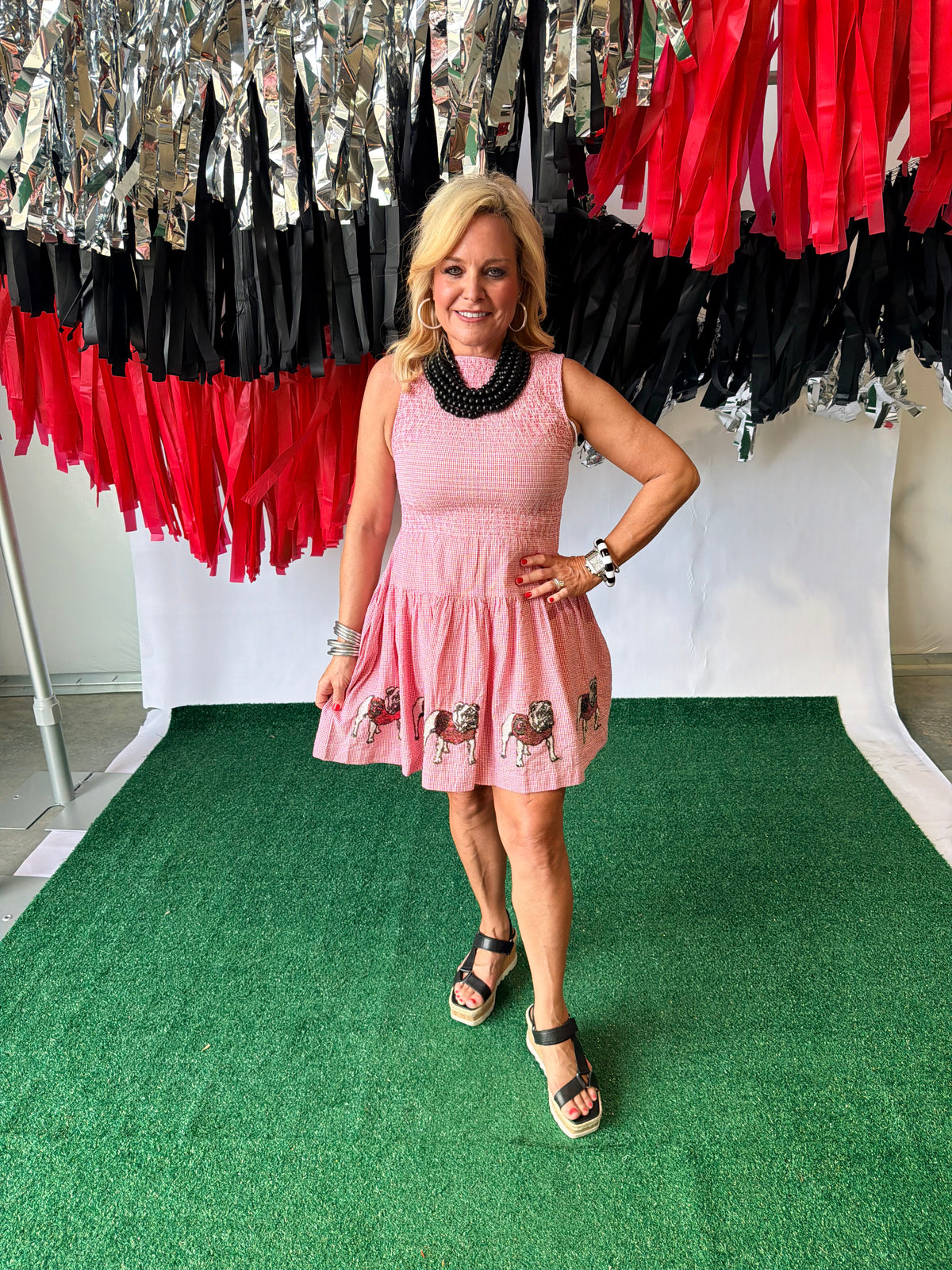Seersucker dress Georgia licensed up to plus size