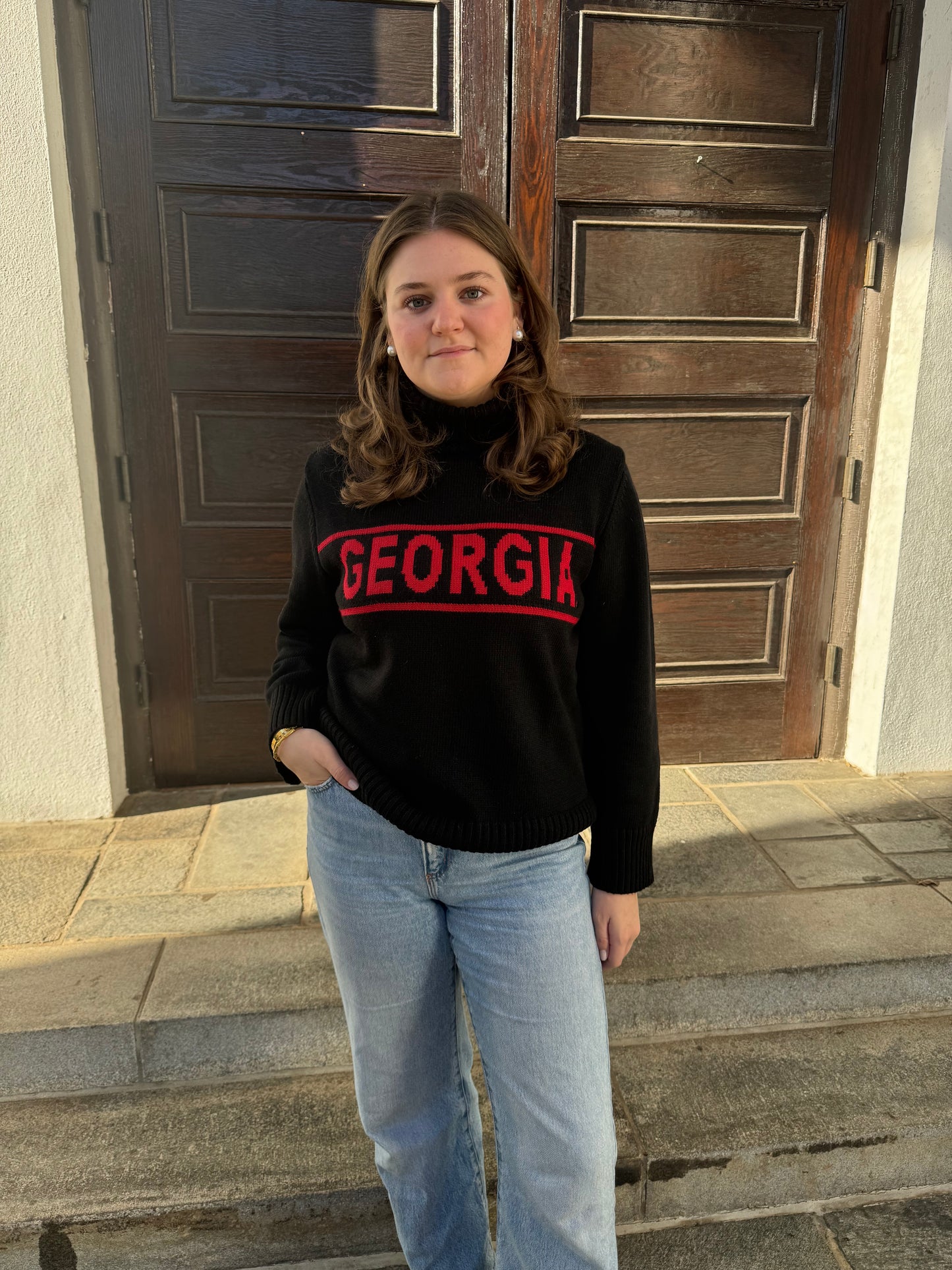 Licensed sweater black georgia