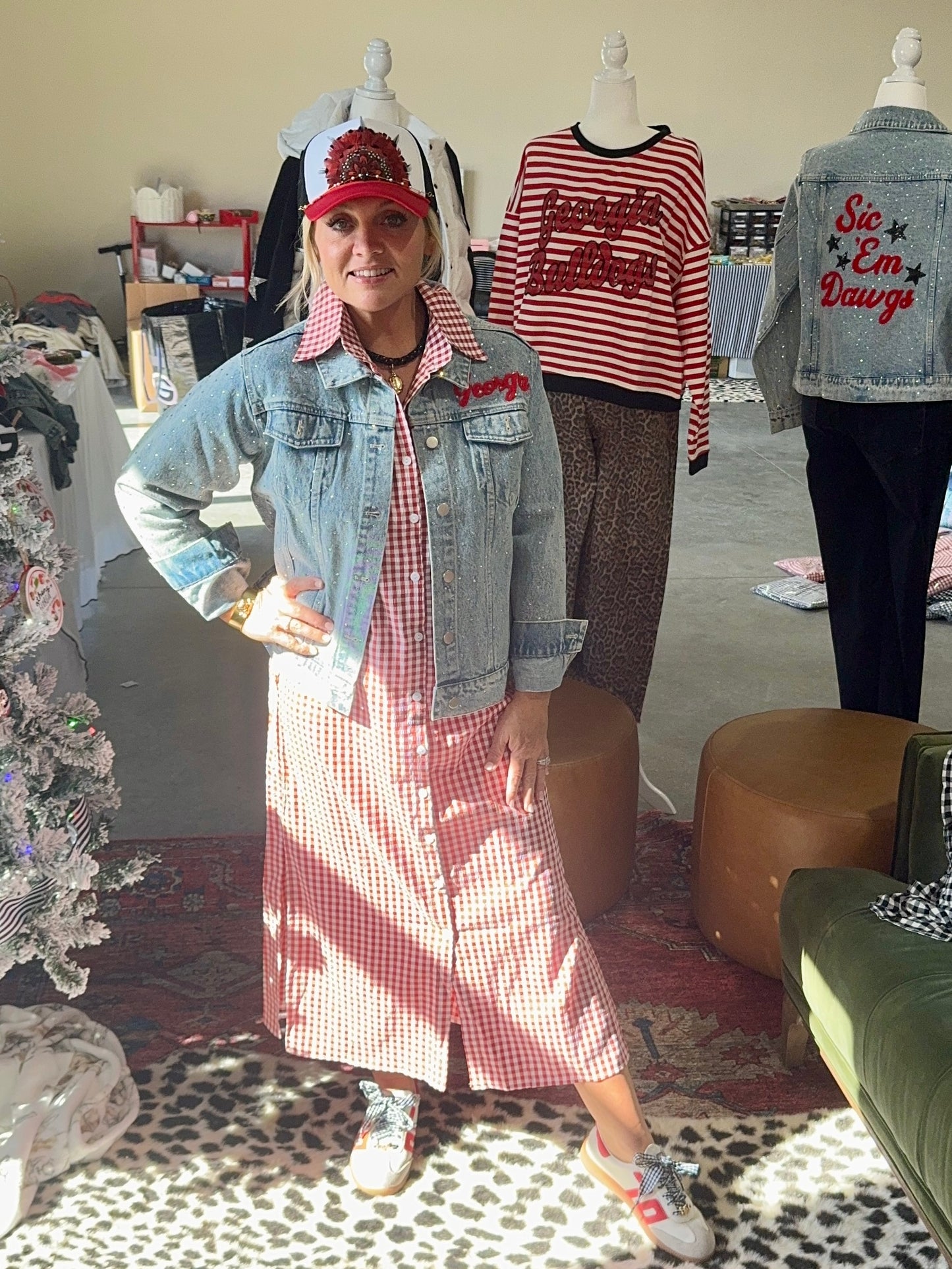 Licensed denim jacket Go dawgs