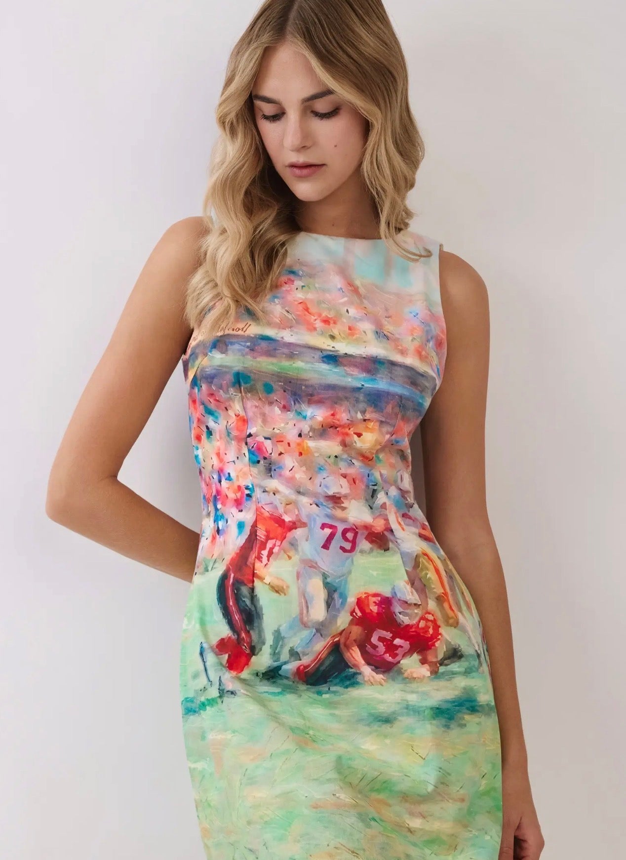 Game day dress watercolor football
