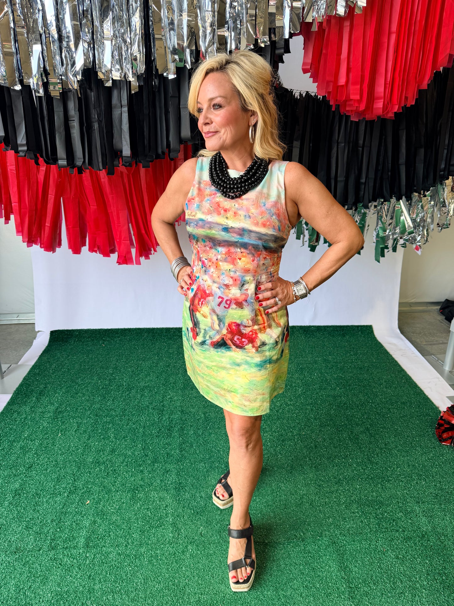 Game day dress watercolor football