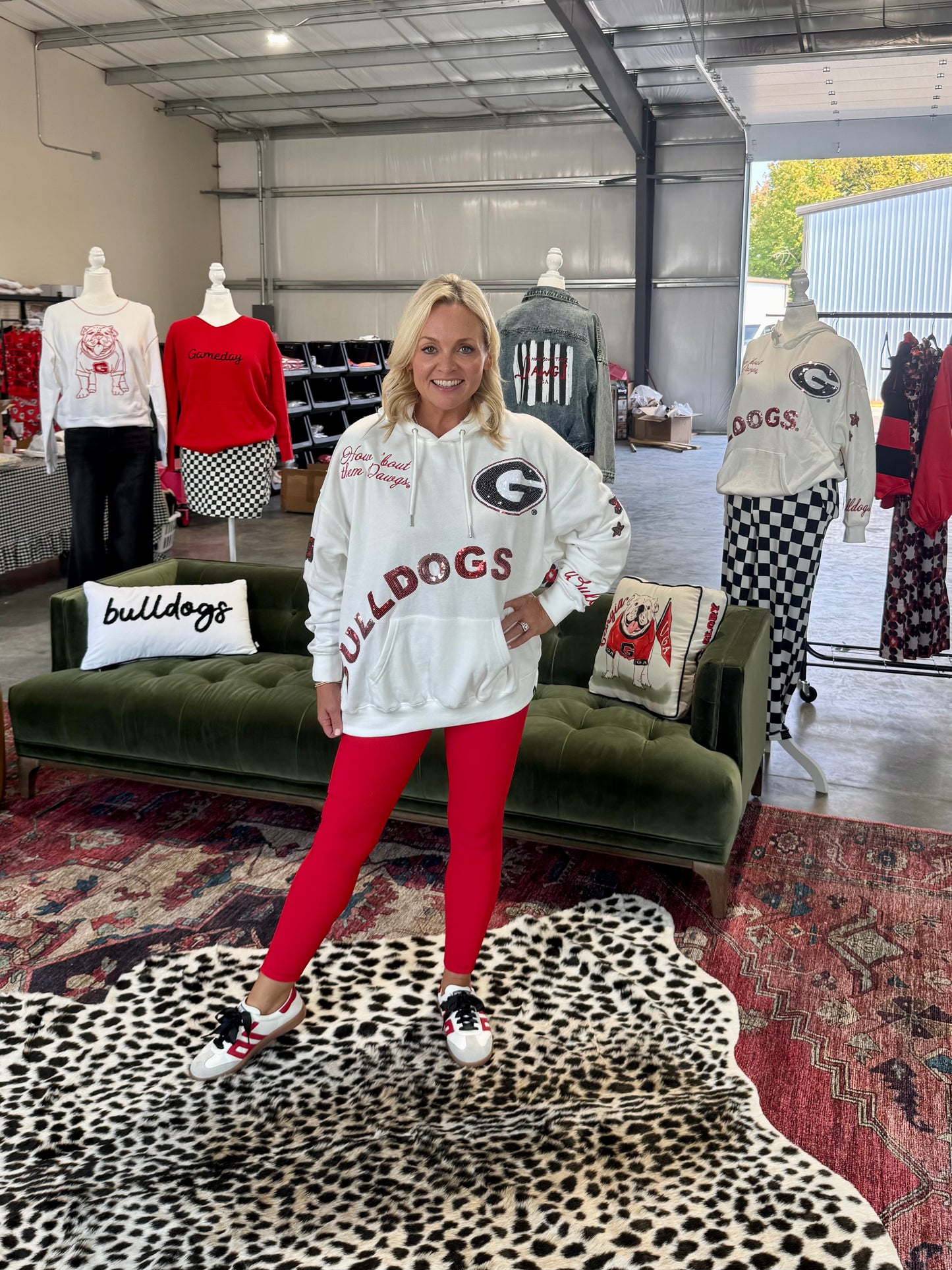 Sweatshirt oversized licensed hoodie sequin and embroidered