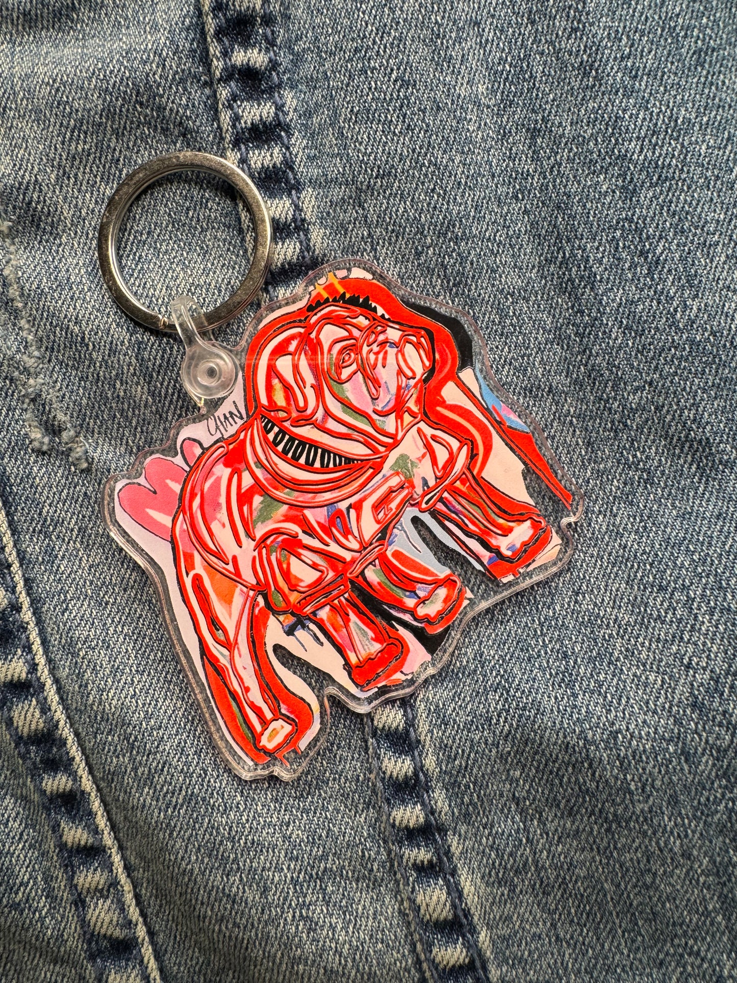 Chan art key chain