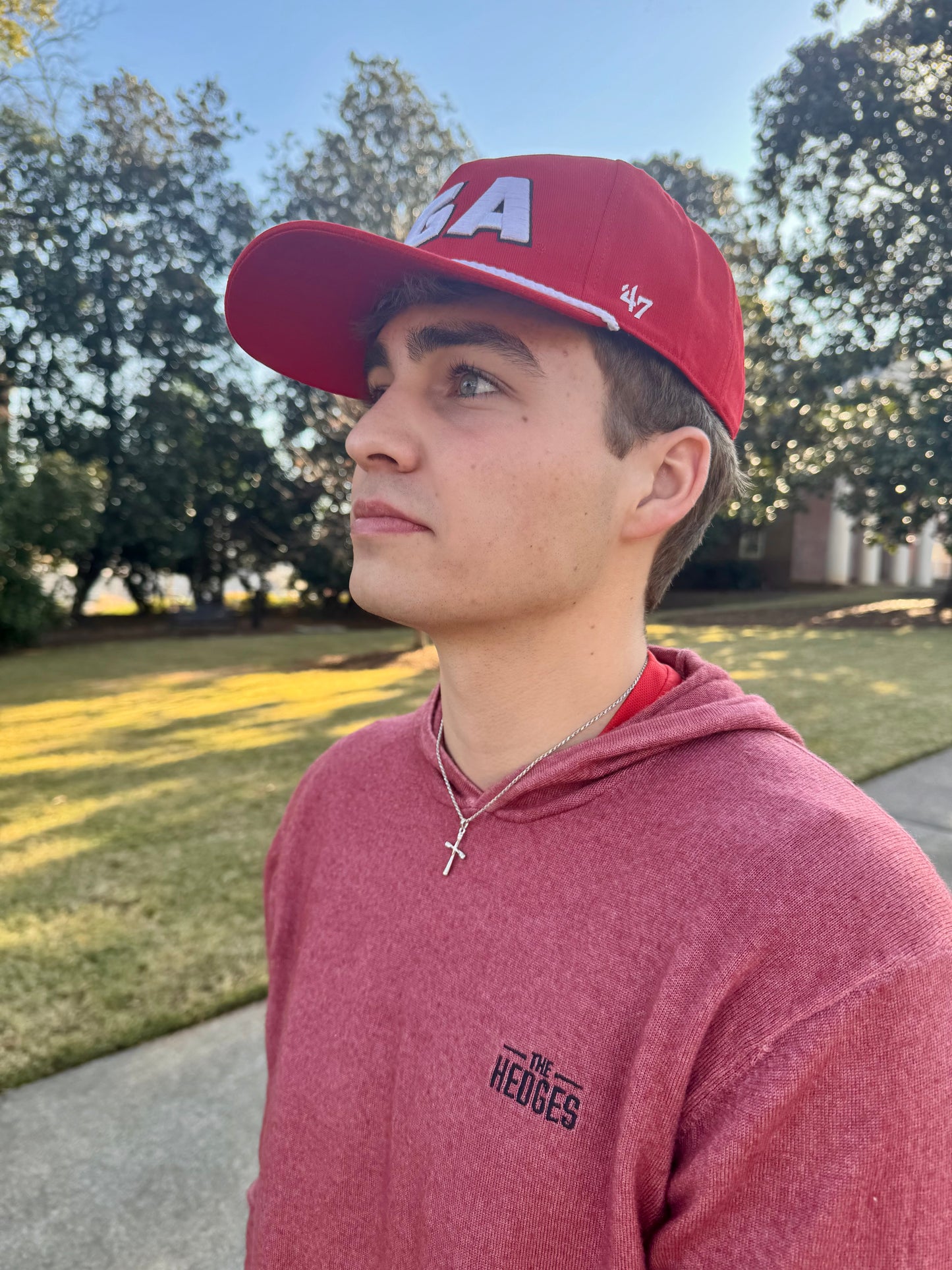 Embroidered georgia hat licensed