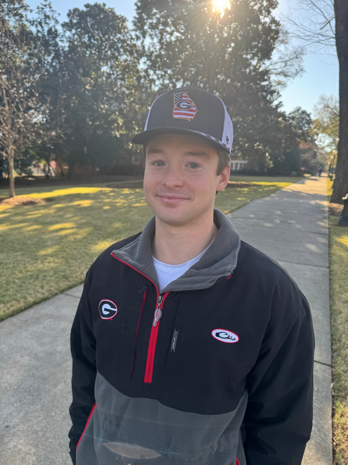 Georgia rope flag hat licensed