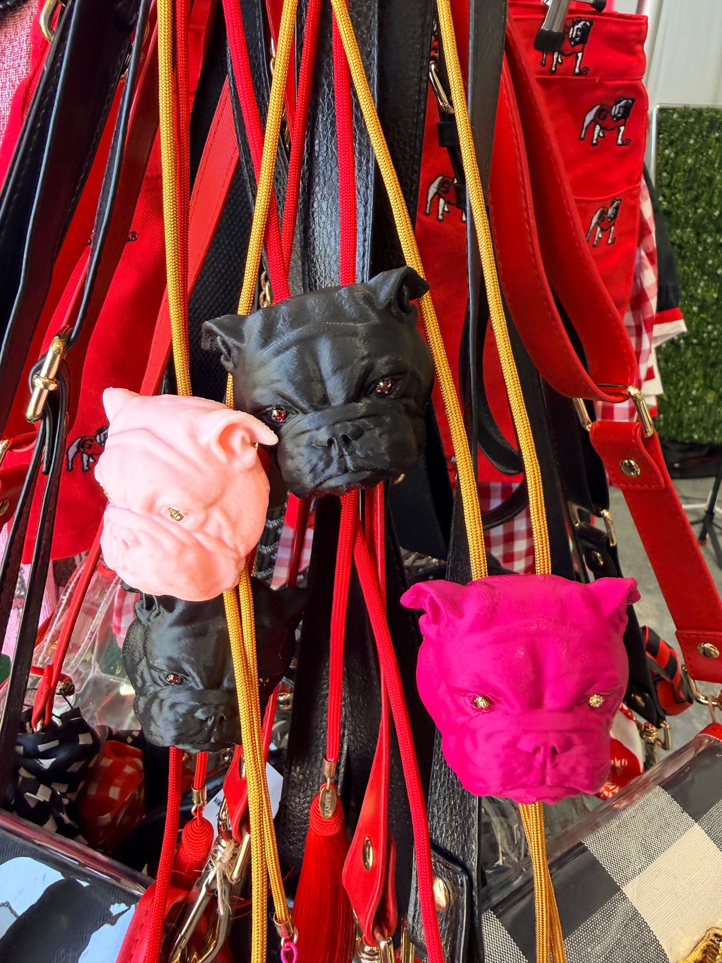Bolo tie necklaces bulldog