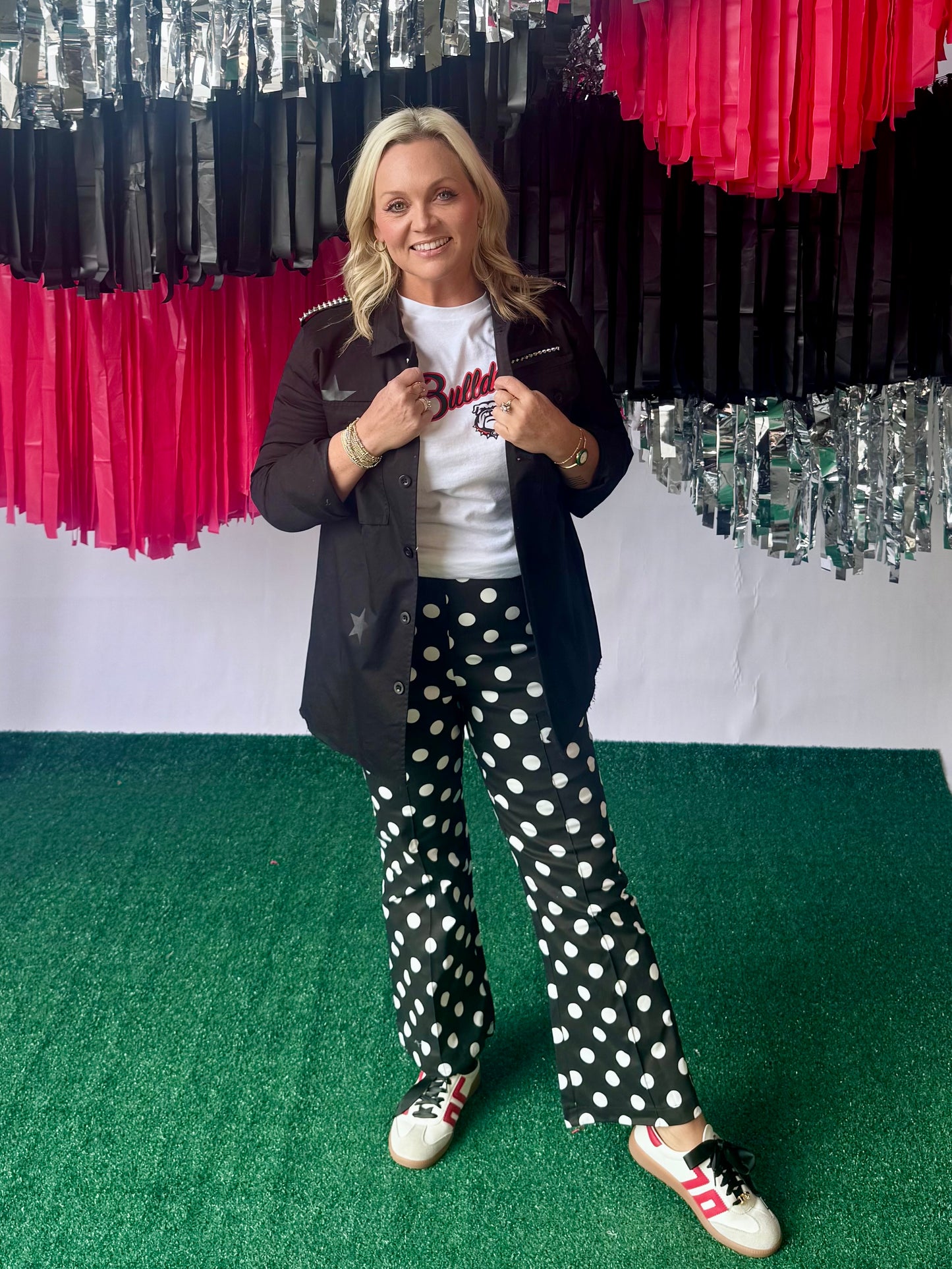 Polka dot pants
