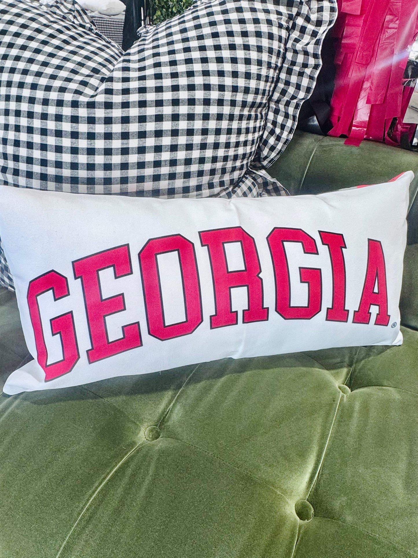 UGA georgia bulldogs pillow lumbar cover