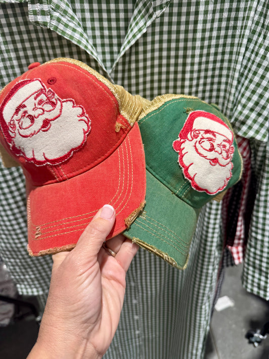 Vintage Santa hats Christmas