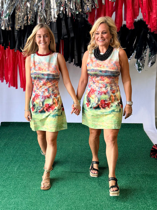 Game day dress watercolor football