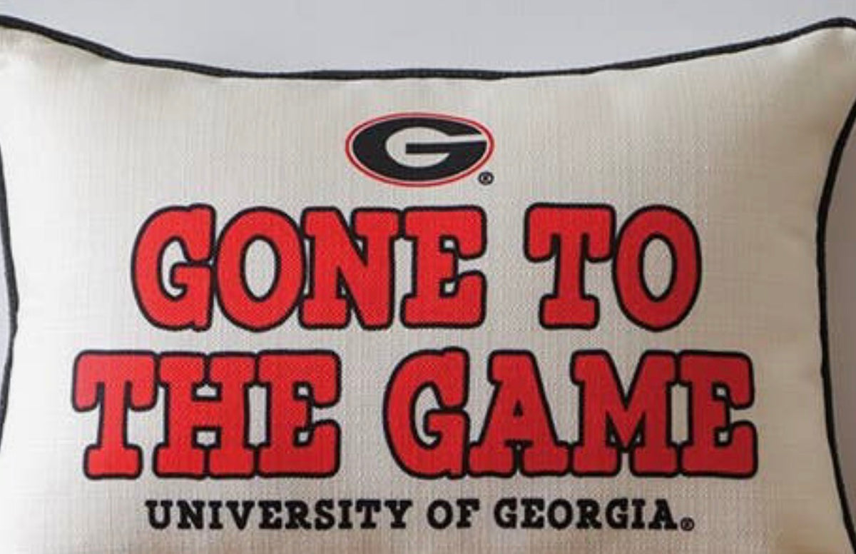 Gone to the game pillow licensed