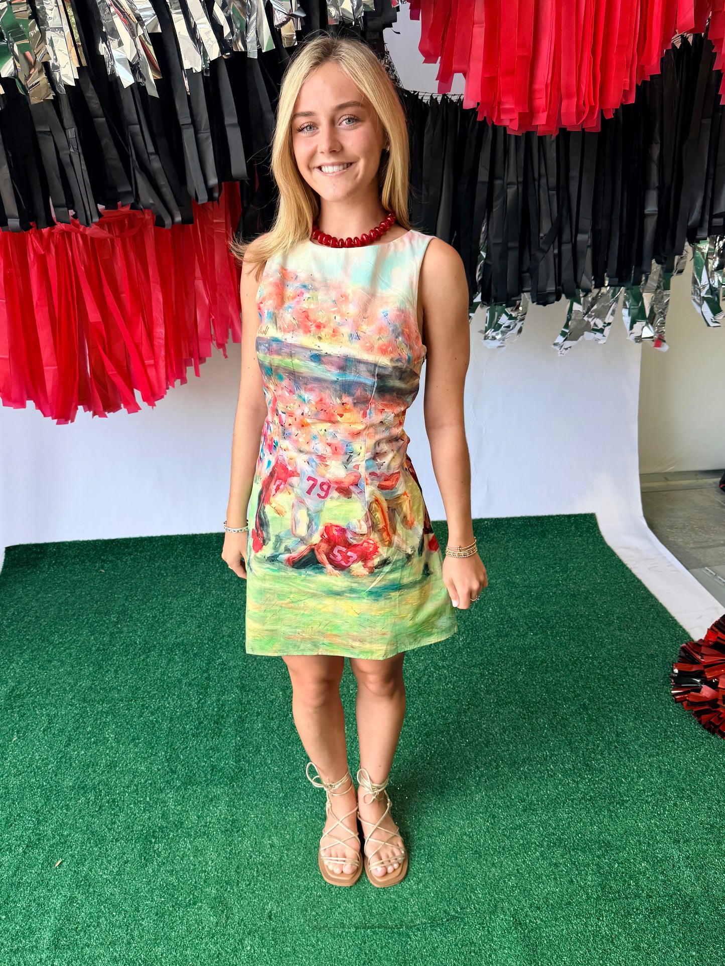 Game day dress watercolor football