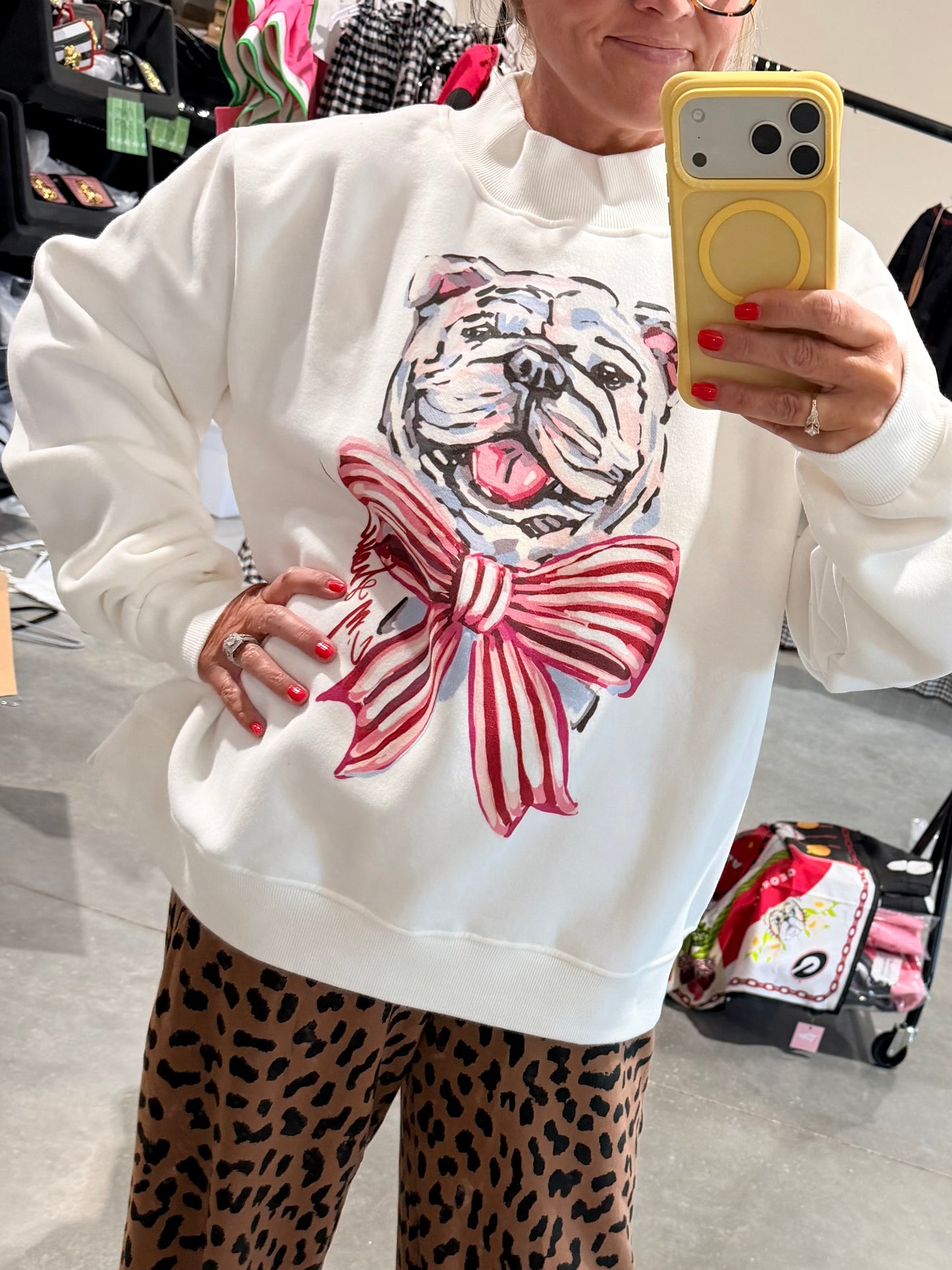 Bulldog mock neck one size!