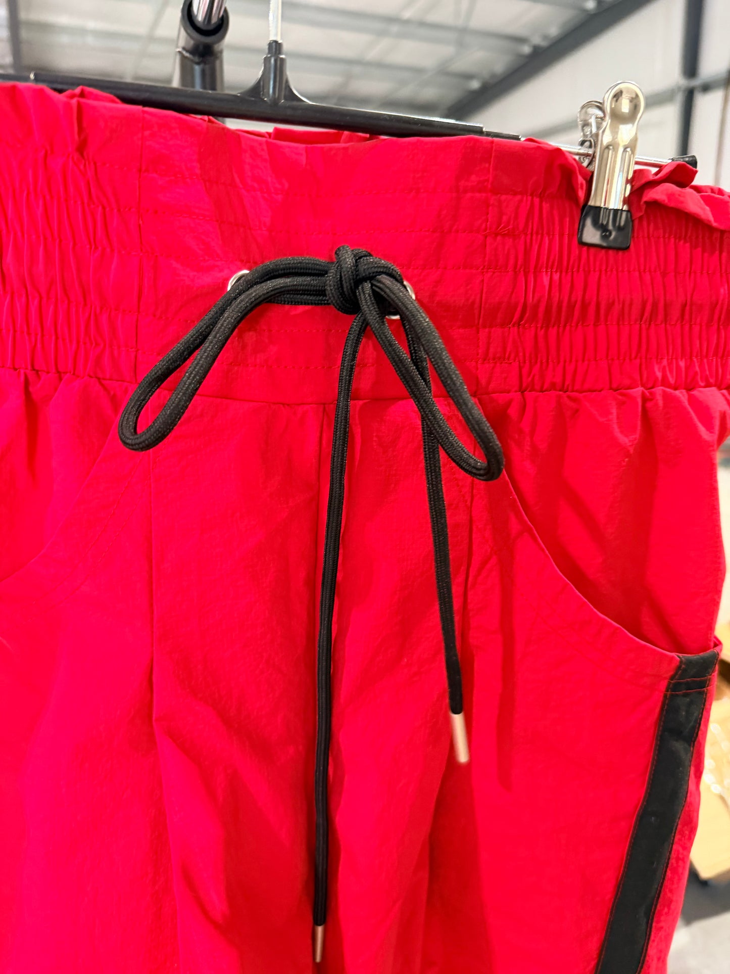 Sporty running  pant style black and red