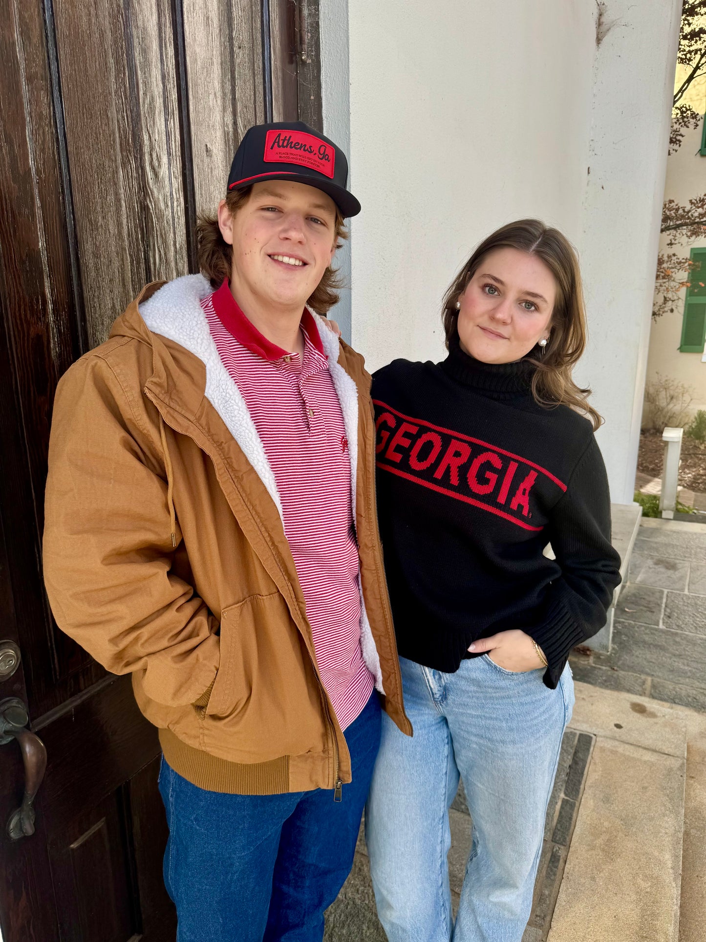 Athens Ga rope hat with patch unisex style